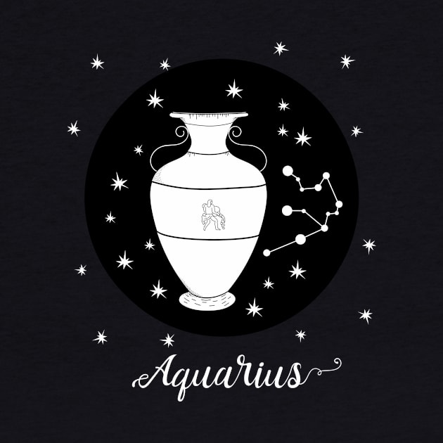 Aquarius Zodiac Sign Constellation by letnothingstopyou